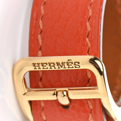 Hermes Chevre Mysore Etriviere Scarf Ring Feu 4 of 5
