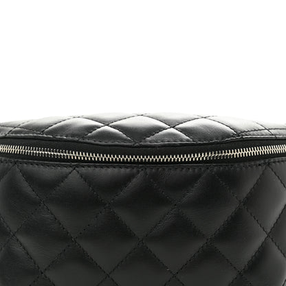 Chanel Calfskin Quilted Waist Belt Bag Black 9 of 11