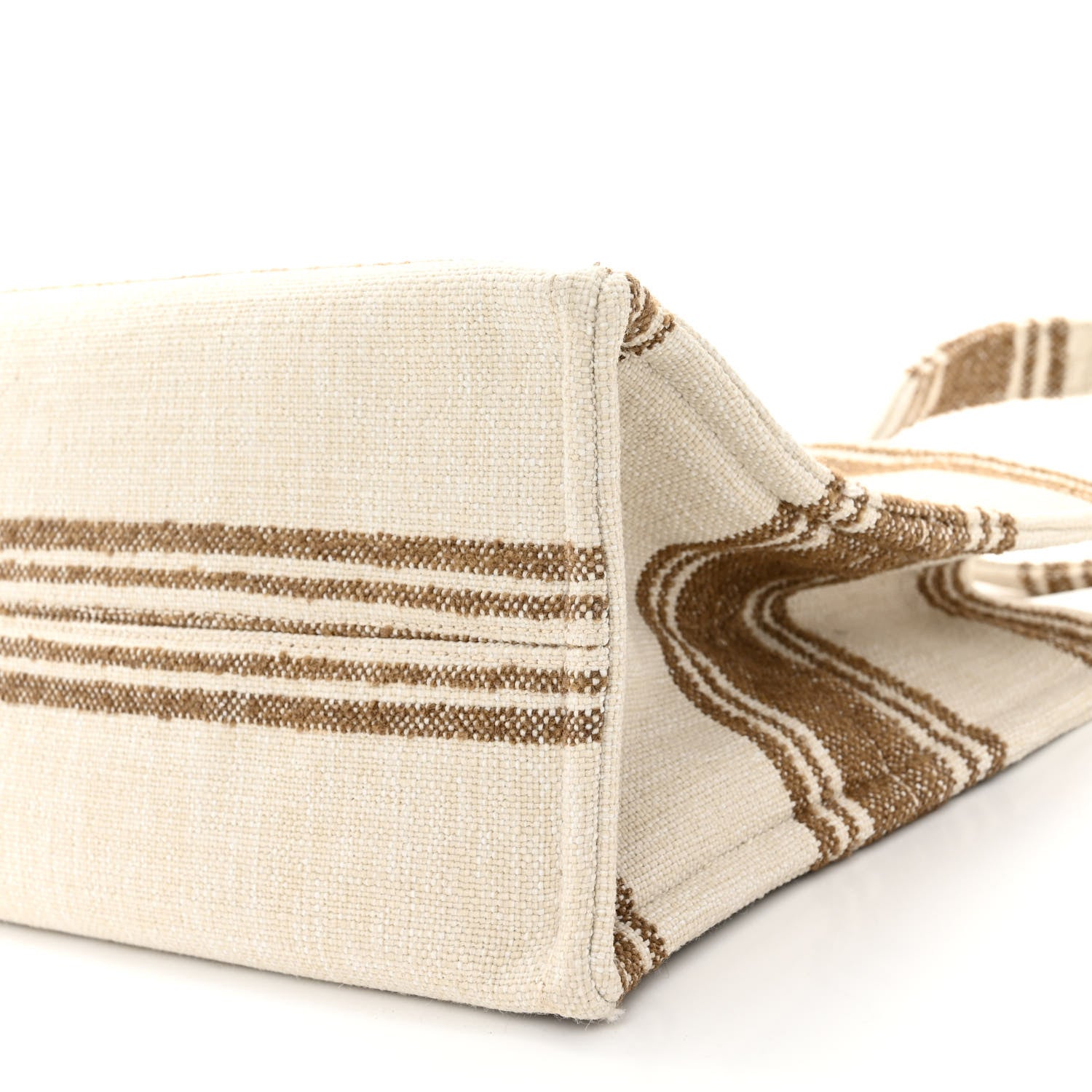 Celine Jacquard Striped Large Cabas Thais Tobacco Tan 9 of 9