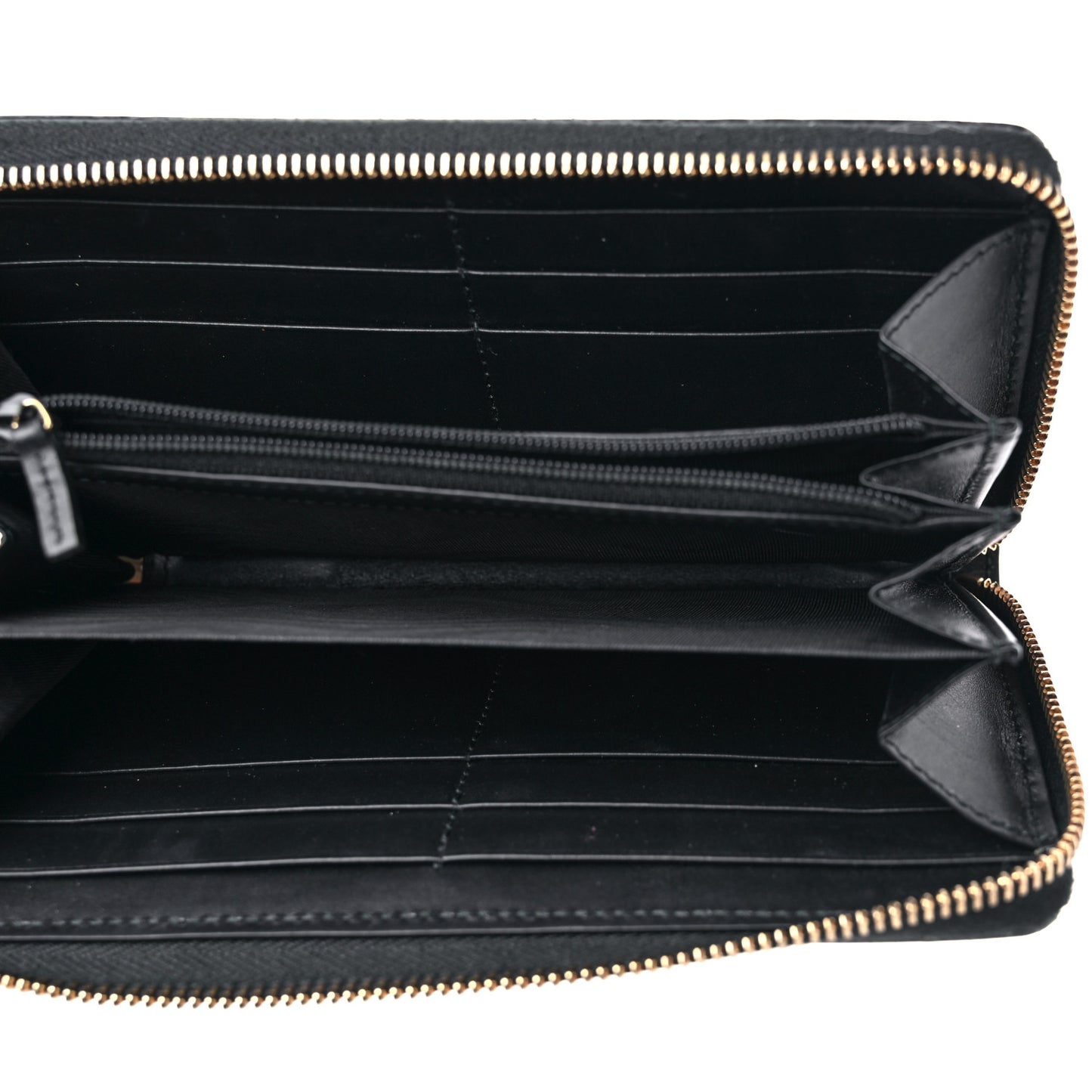 Guccissima Signature Microguccissima Bree Zip Around Wallet Black