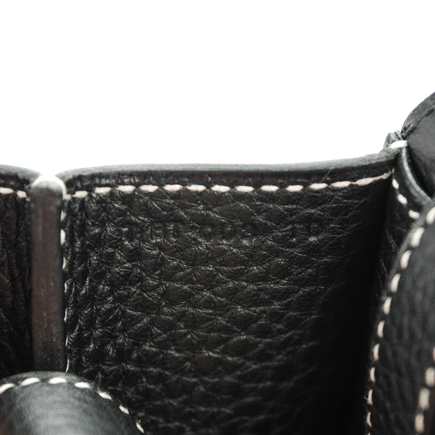 Hermes Taurillon Clemence Halzan 31 GM Black 7 of 7