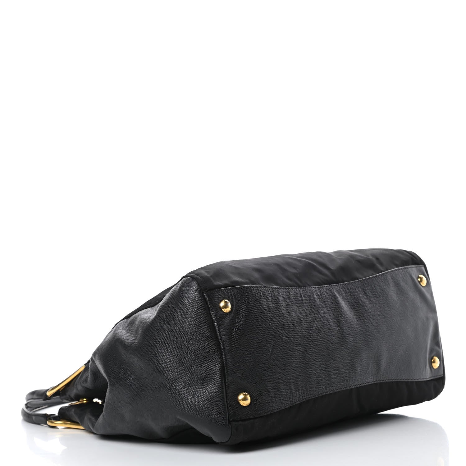 Prada Tessuto Nylon Saffiano Tote Black 4 of 14