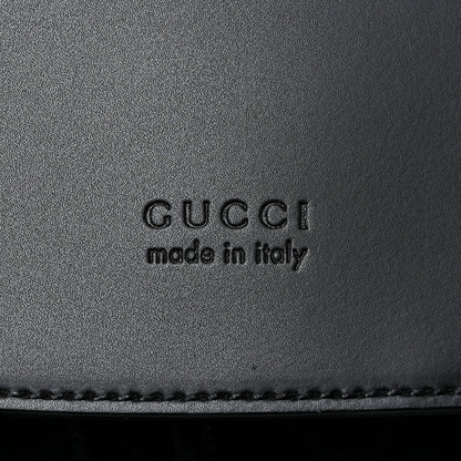 Gucci Soft GG Supreme Monogram Appia Calfskin Web Double Buckle Backpack Black 15 of 15