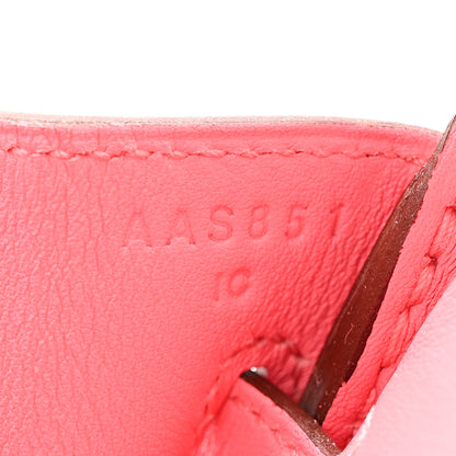 Hermes Swift Birkin 25 Rose Azalee 7 of 12