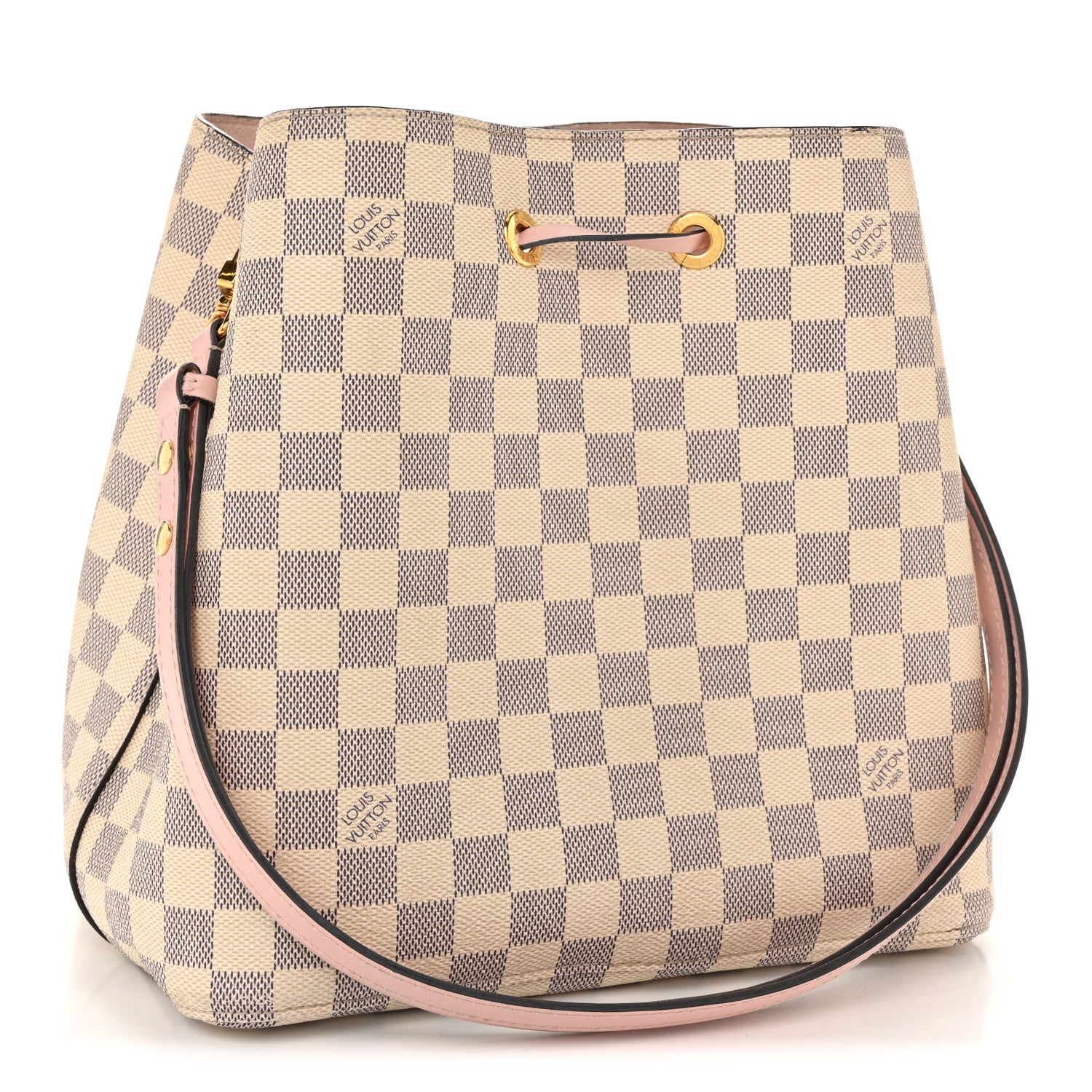 Louis Vuitton Damier Azur Neonoe MM Eau De Rose 3 of 15