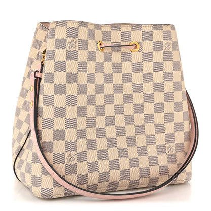 Louis Vuitton Damier Azur Neonoe MM Eau De Rose 3 of 15