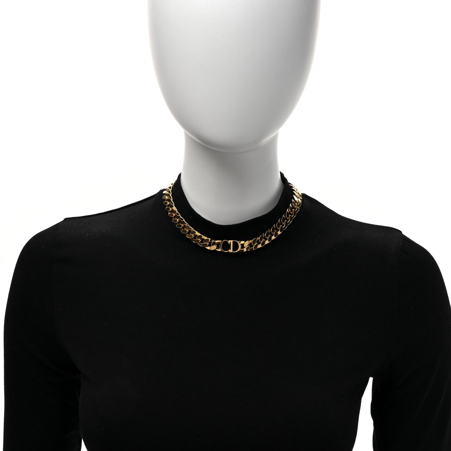 Metal Danseuse Etoile Chain Choker Necklace Gold