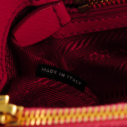 Prada Saffiano Lux Medium Tote Peonia 8 of 8