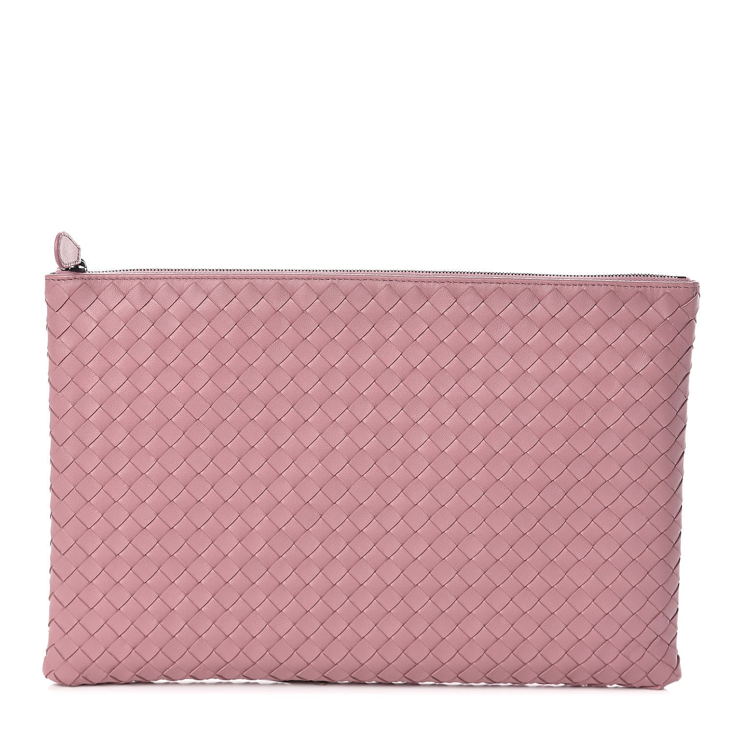 Bottega Veneta Nappa Intrecciato Large Flat Zip Biletto Pouch Watteau 1 of 7