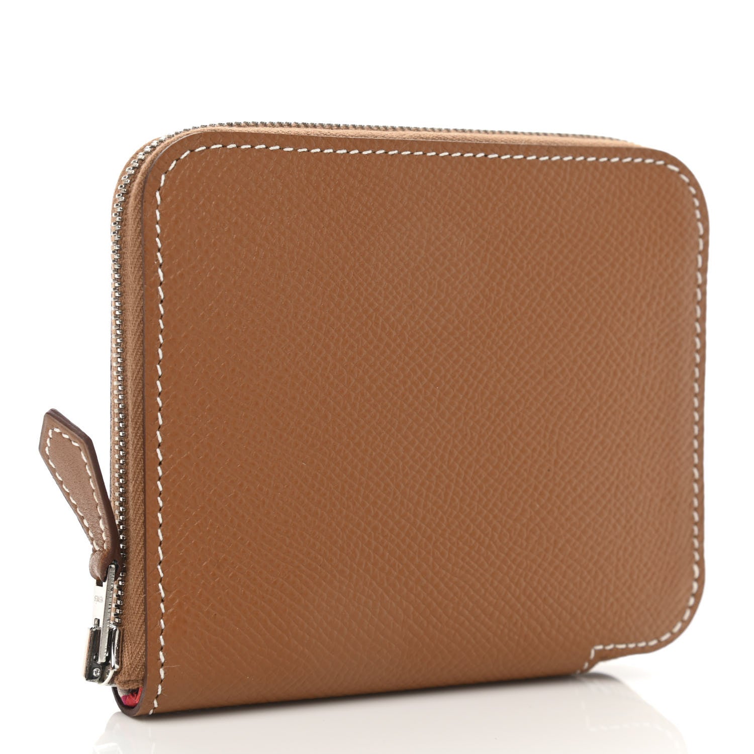 Hermes Epsom Silk'in Compact Wallet Gold Rose Mexico Bougainvillier 6 of 16