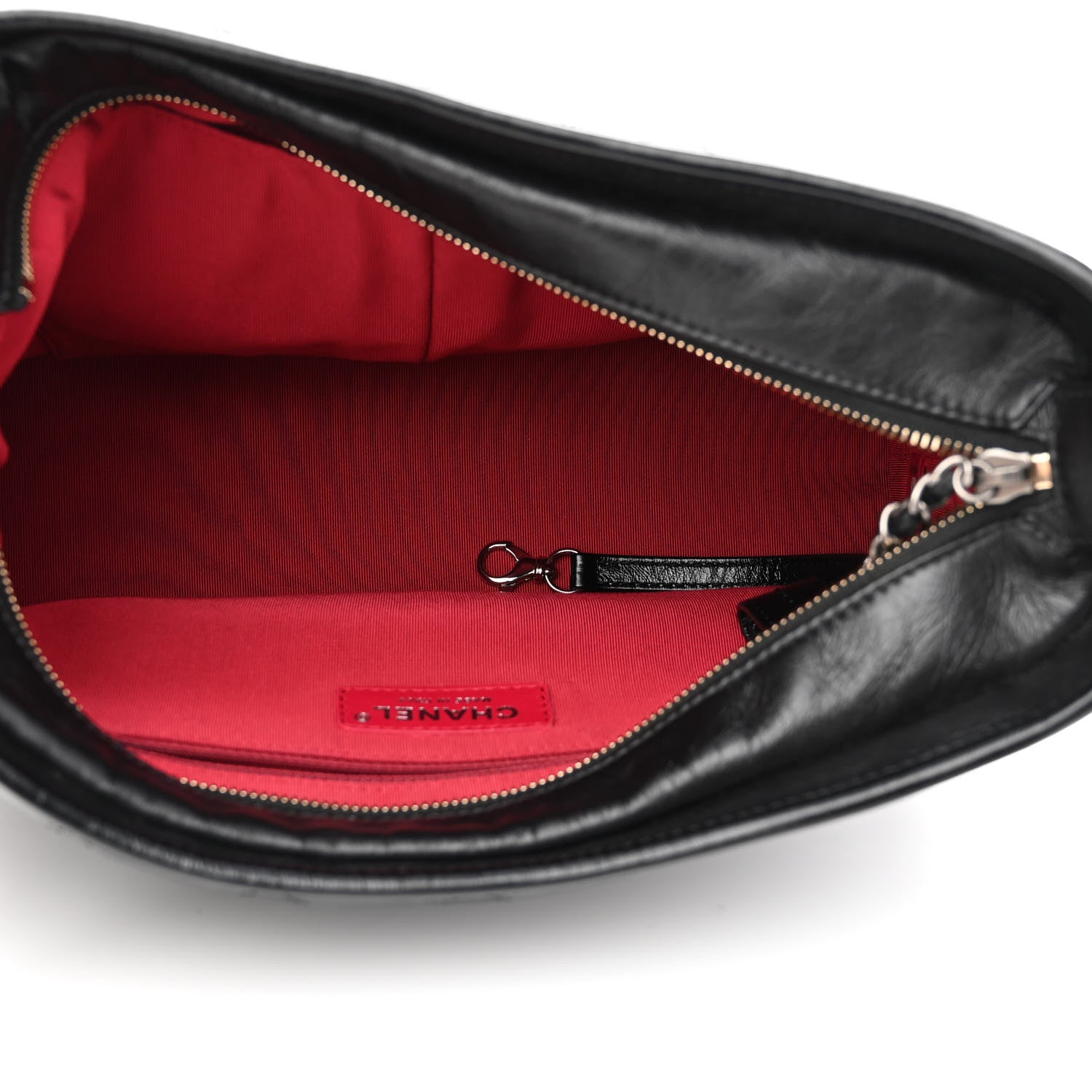 Chanel Aged Calfskin Quilted Medium Gabrielle Hobo Black 5 of 12