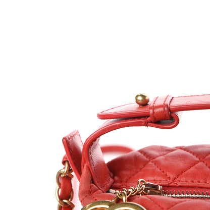 Chanel Lambskin Quilted Hobo Red 11 of 21