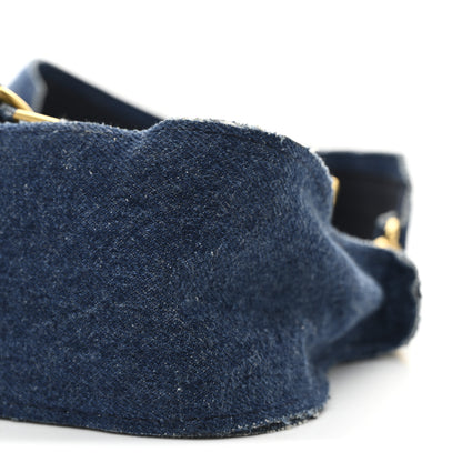 Chloe Denim Mini Marcie Saddle Satchel  Blue 9 of 9