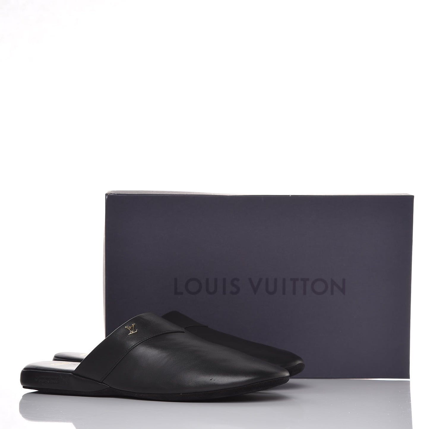 X SUPREME Lambskin Mens Hugh Slippers 7 Black