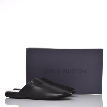 Louis Vuitton X SUPREME Lambskin Mens Hugh Slippers 7 Black 8 of 8