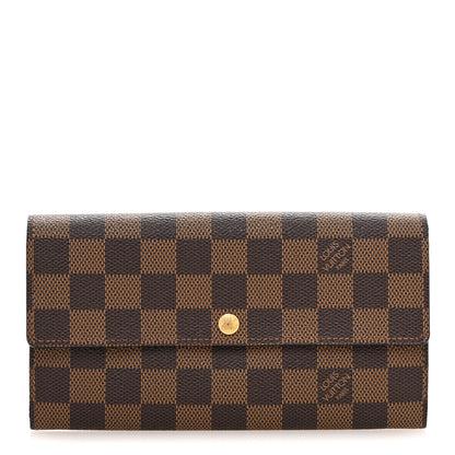 Louis Vuitton Damier Ebene Sarah Wallet 1 of 9