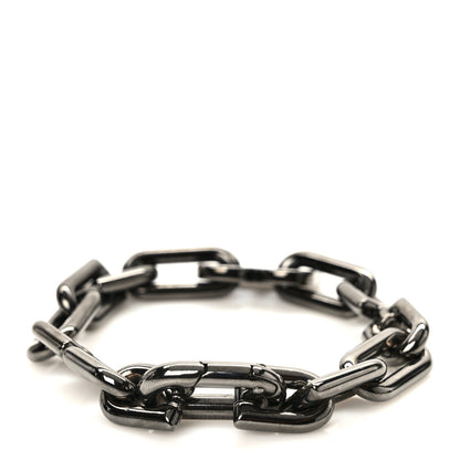 Balenciaga Metal B Chain Thin Bracelet M Dark Grey 2 of 4