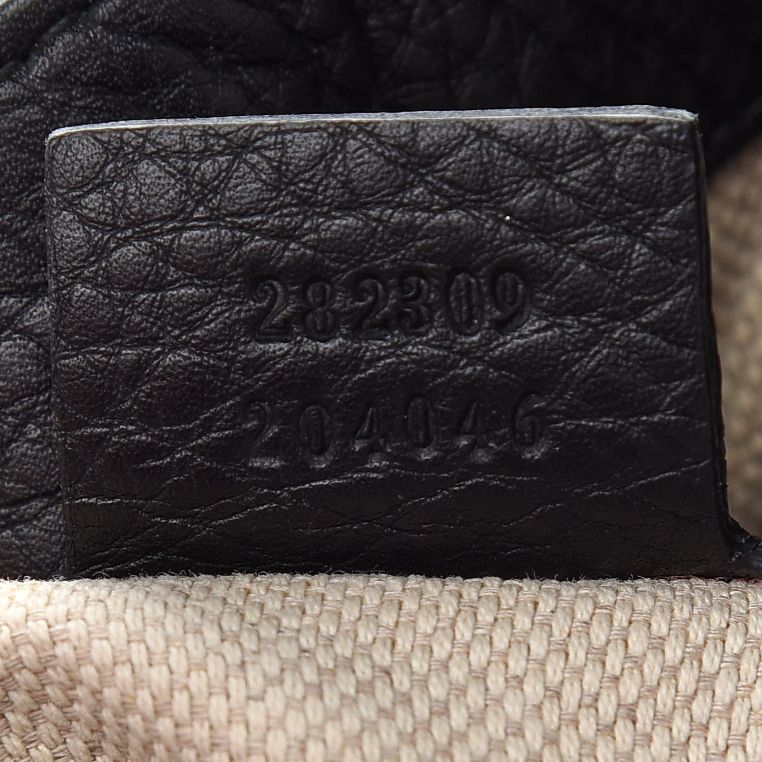 Gucci Pebbled Calfskin Medium Soho Shoulder Bag Black 8 of 10