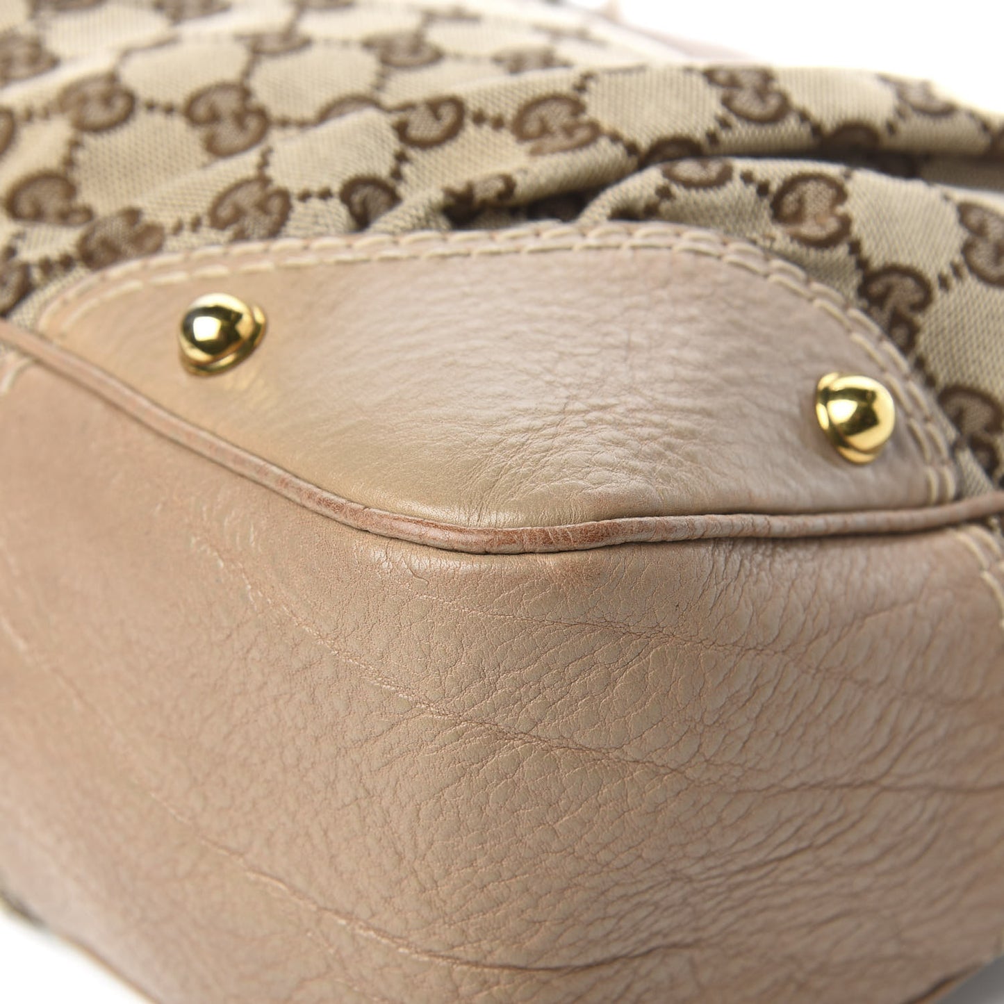 Monogram Medium Jockey Hobo Beige