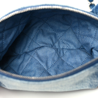 Chanel Denim Quilted Small Chanel 22 Blue 7 of 13