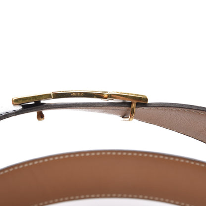 Hermes Box Chamonix 32mm H Belt 80 Black Gold 6 of 9