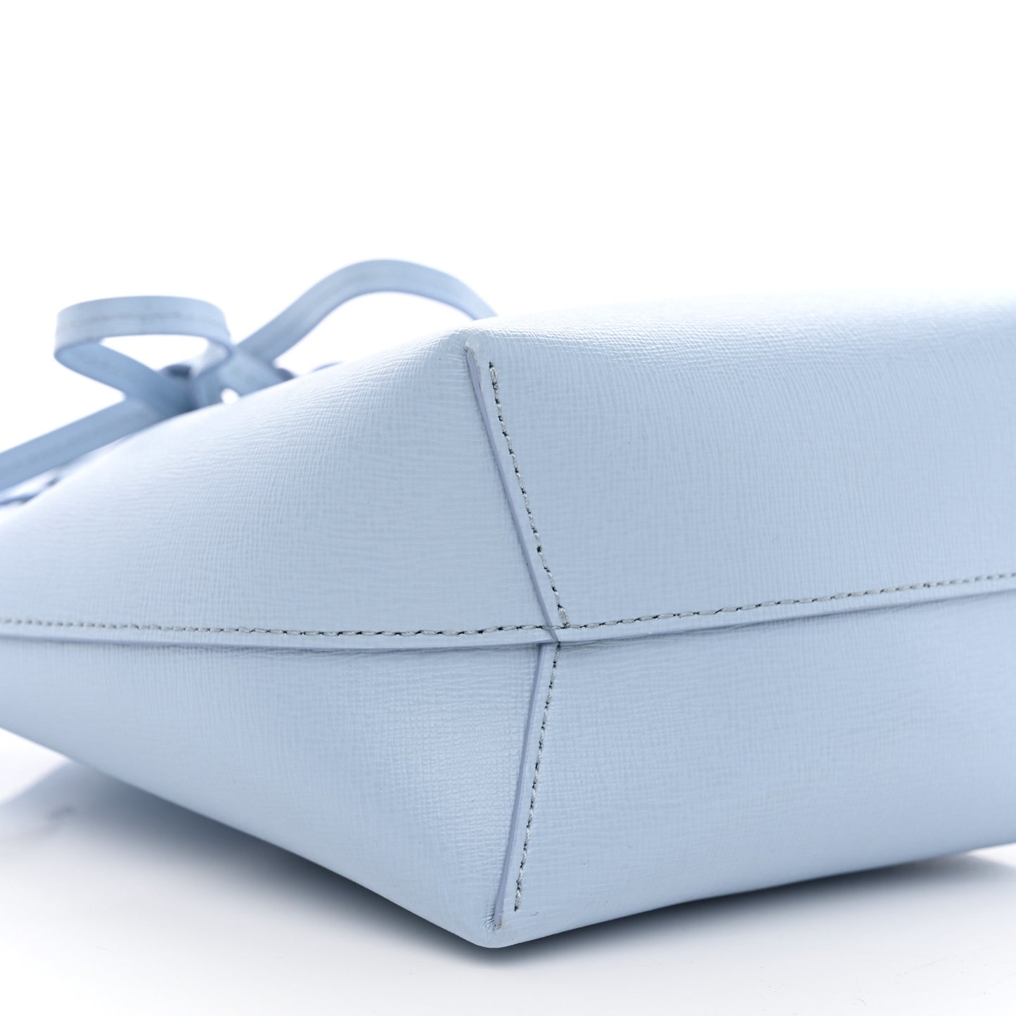 Saffiano Mini Bucket Bag Light Blue