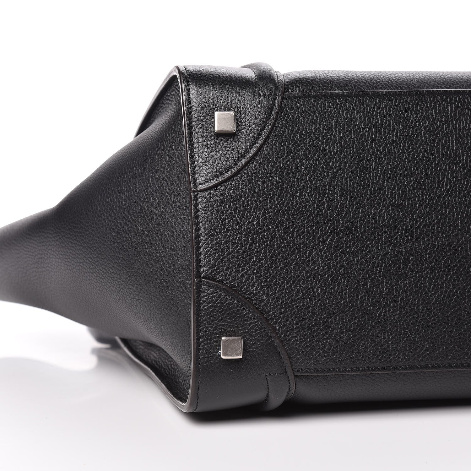 Celine Drummed Calfskin Mini Luggage Black 10 of 13