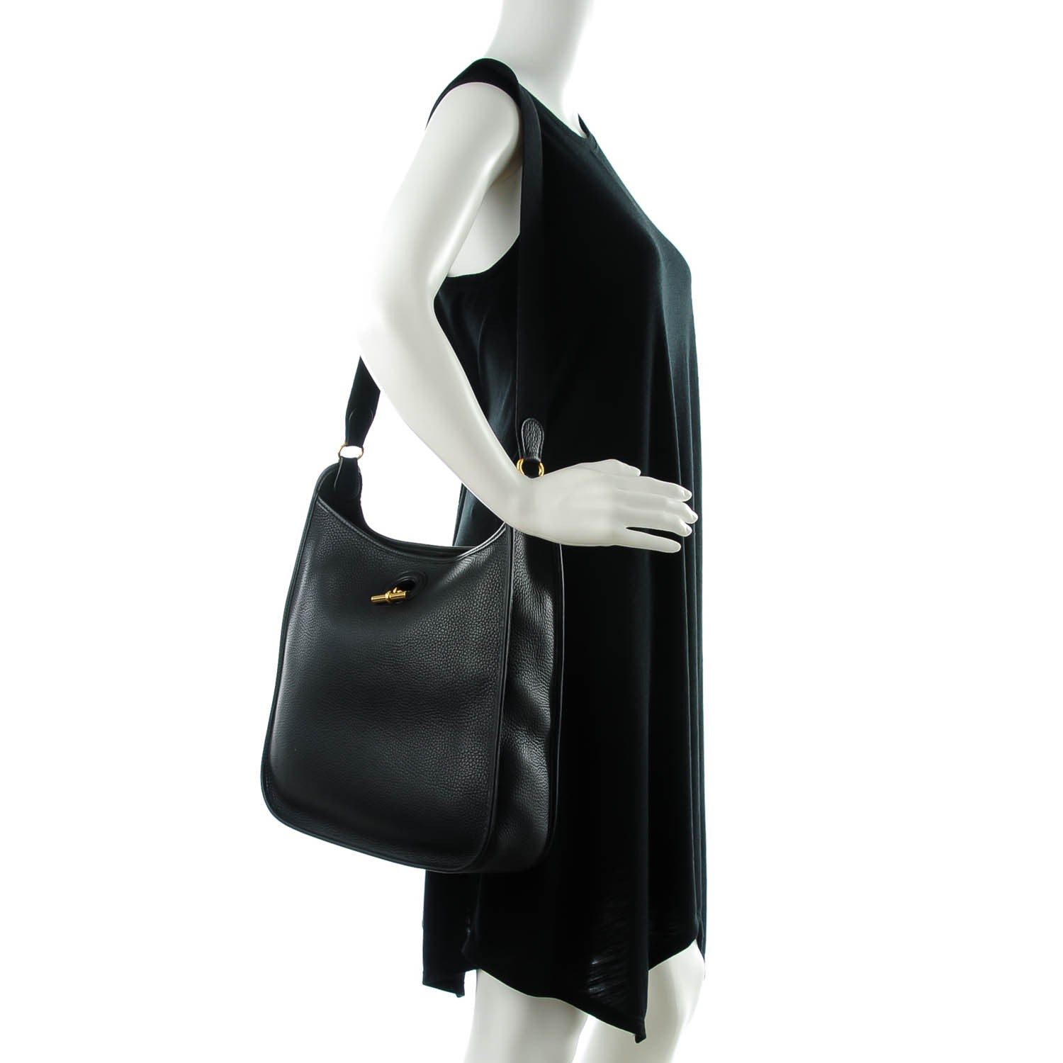 Hermes Taurillon Clemence Vespa GM Black 2 of 7