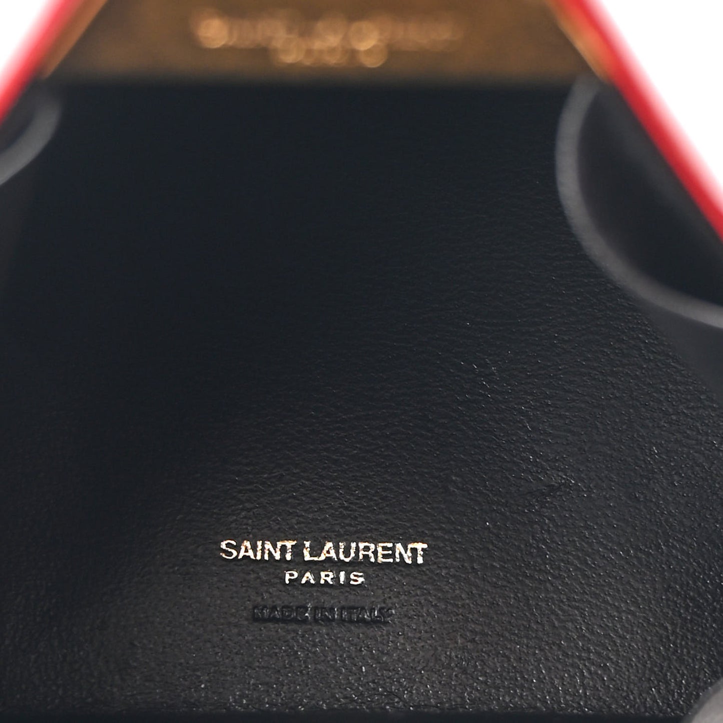 Patent Pyramid Clutch Rouge Eros