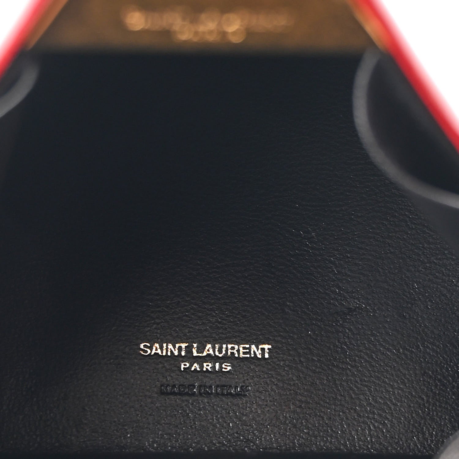 Saint Laurent Patent Pyramid Clutch Rouge Eros 5 of 9