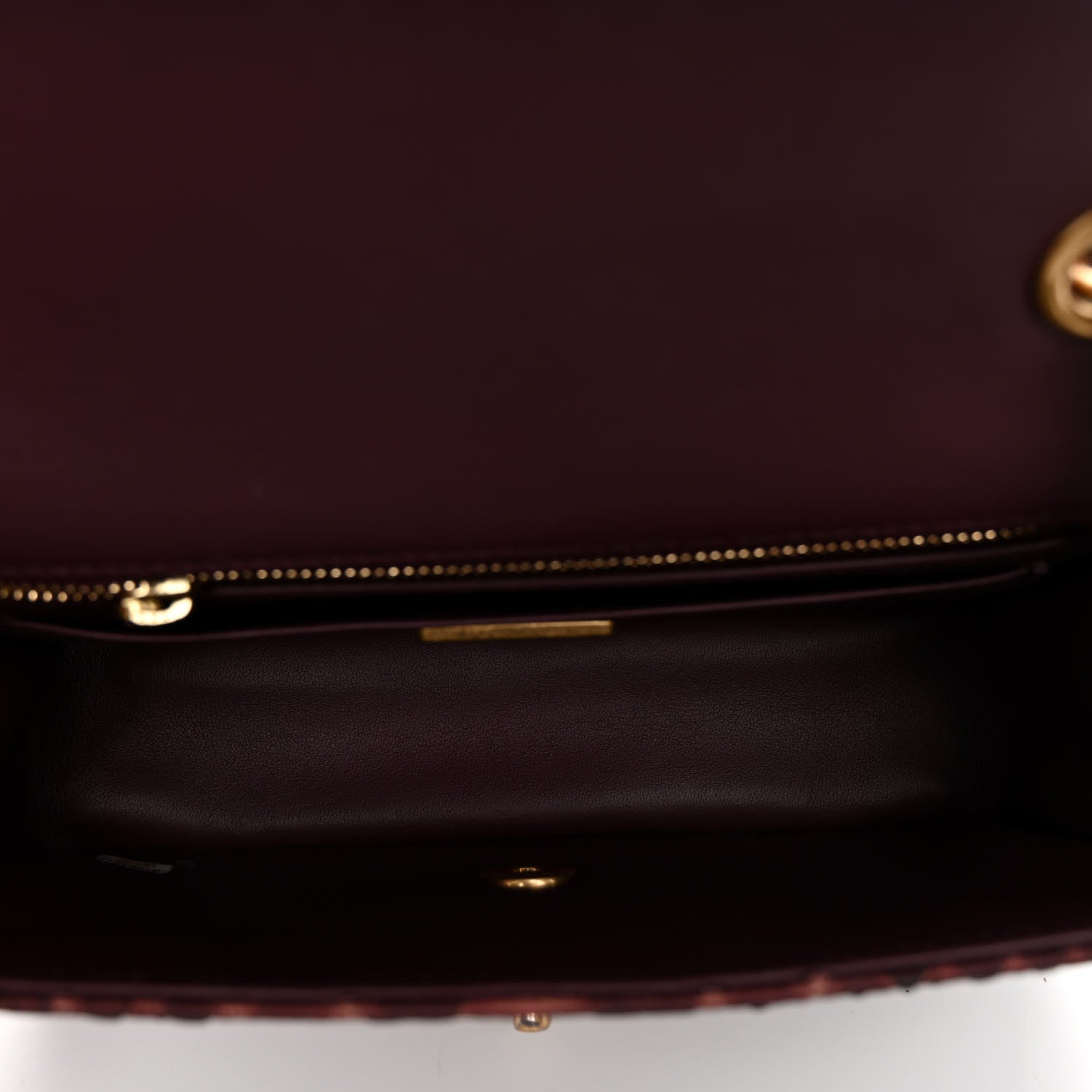 Chanel Snakeskin Mini Rectangular Flap Burgundy 5 of 13