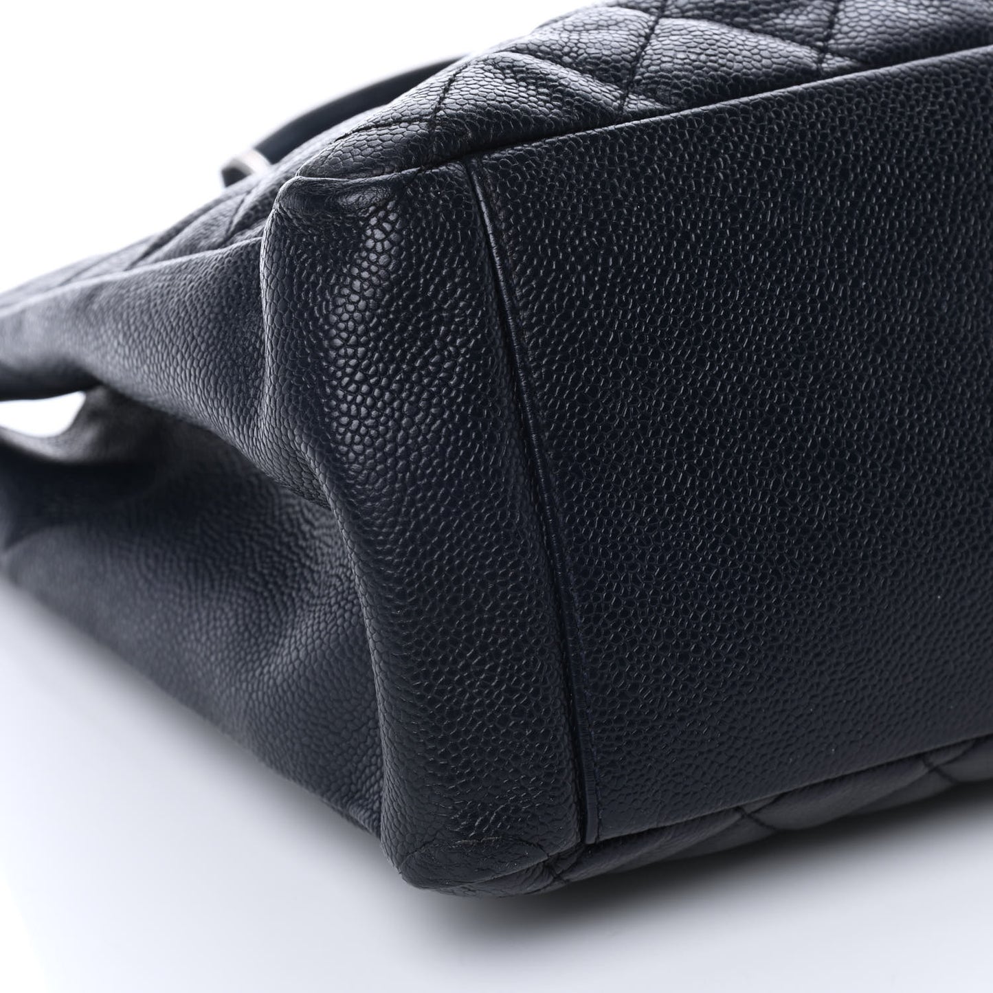Caviar Quilted Grand Shopping Tote GST Navy Blue
