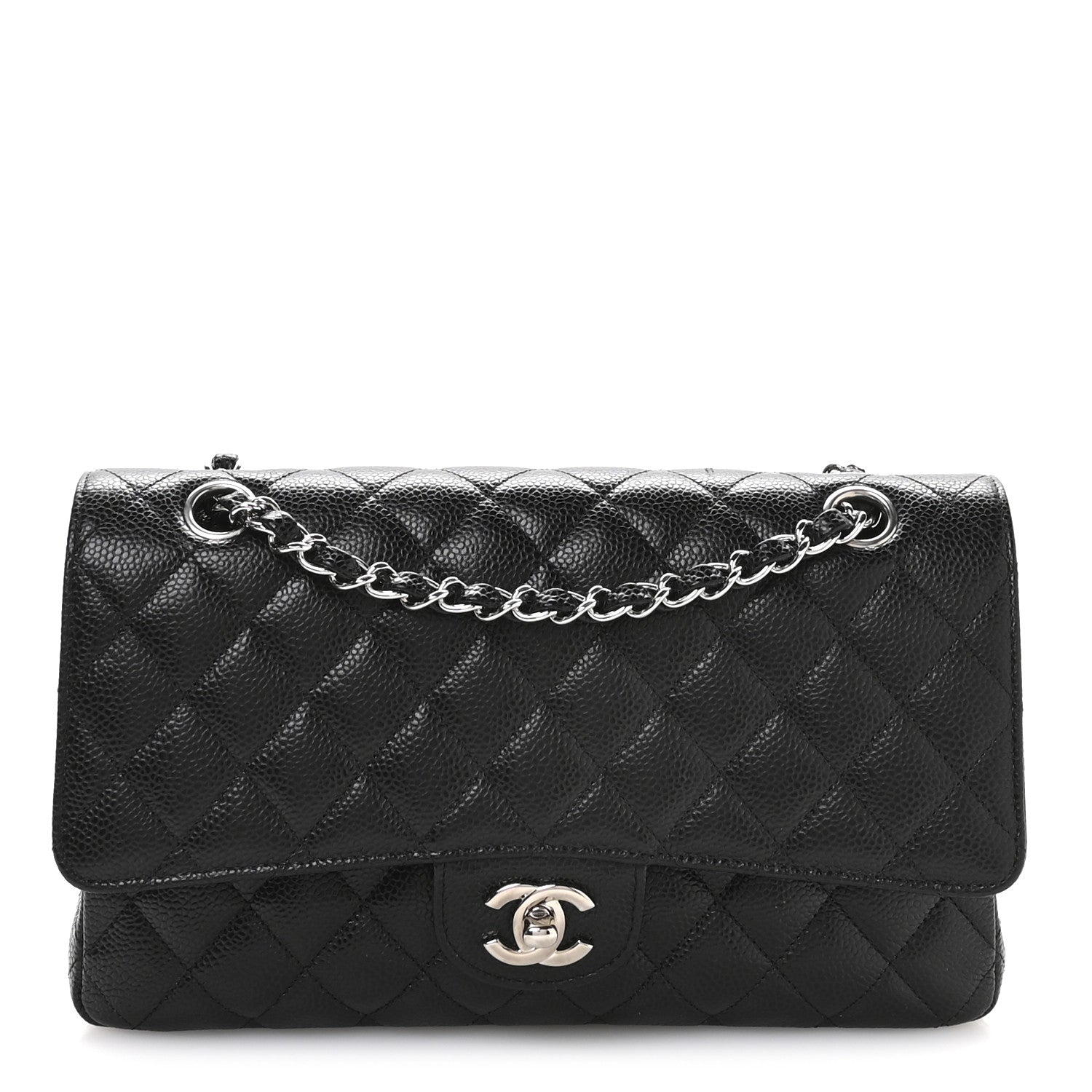 Chanel Caviar Quilted Medium Double Flap Black 1 of 10