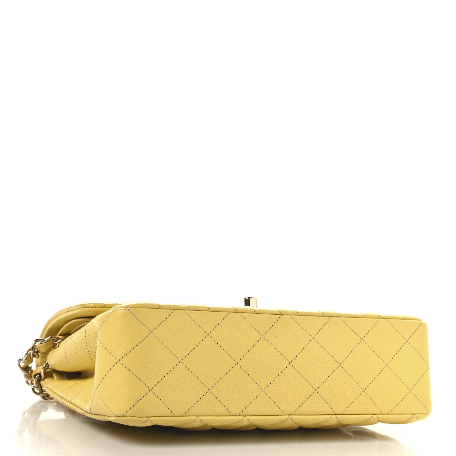 Chanel Caviar Quilted Small Double Flap Light Yellow 4 of 11
