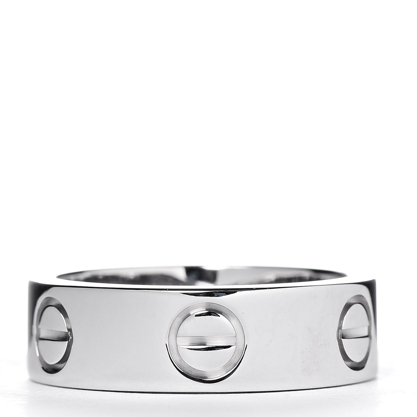18K White Gold 5.5mm LOVE Ring 49 4.75