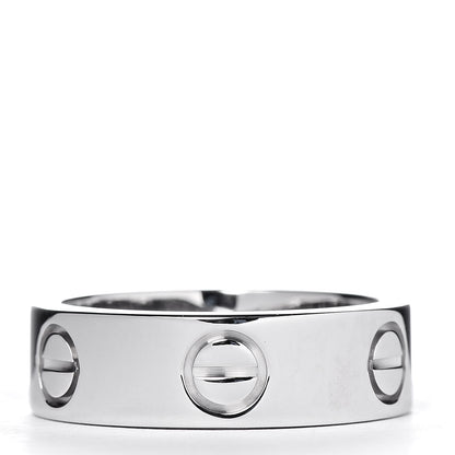 Cartier 18K White Gold 5.5mm LOVE Ring 49 4.75 3 of 5