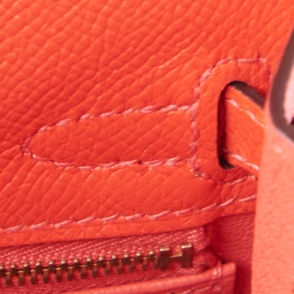 Hermes Epsom Kelly Sellier 25 Rouge Pivoine 17 of 33
