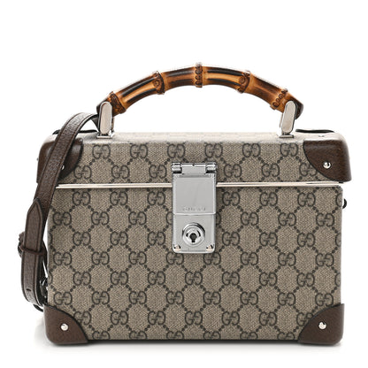 Gucci GG Supreme Monogram Globe-Trotter Beauty Case Brown 1 of 9