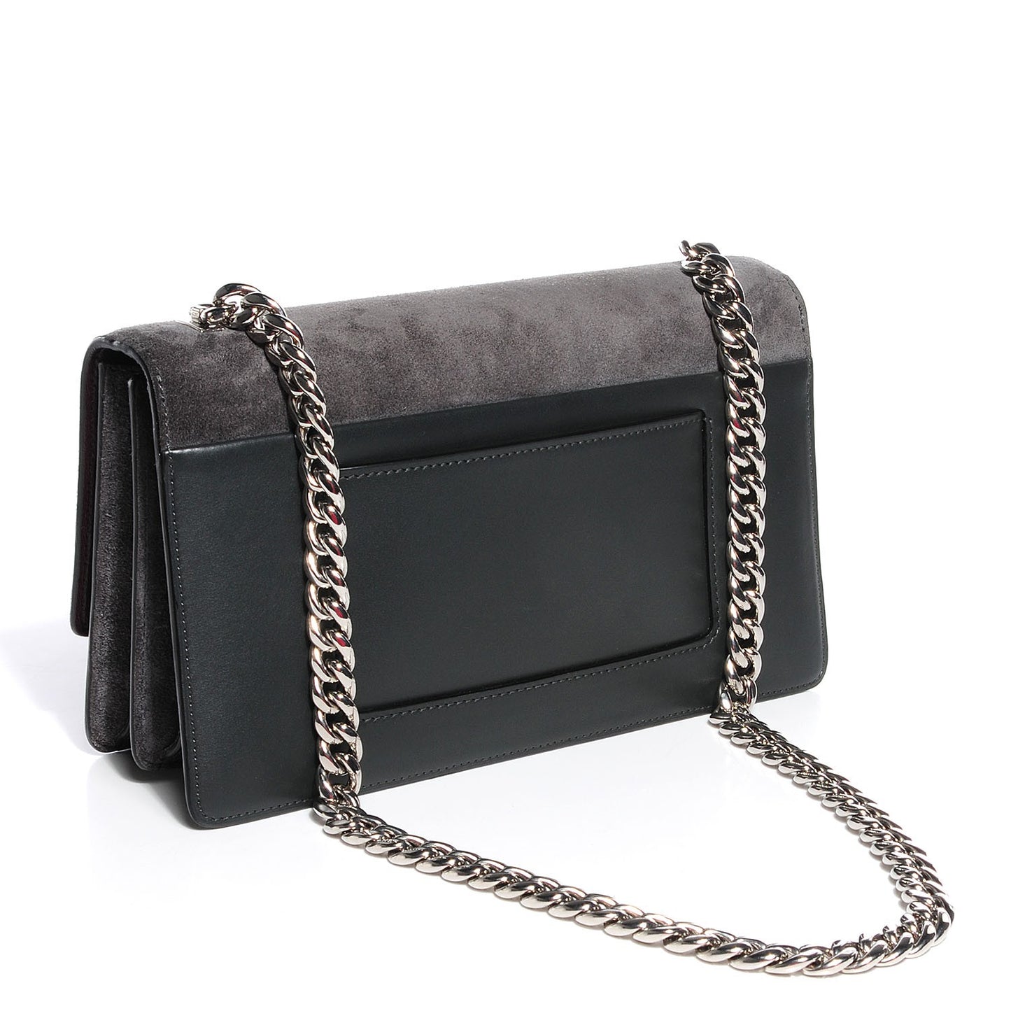 Suede Small Case Bag Gray