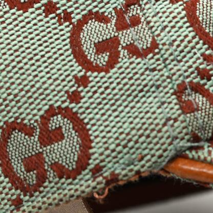 Gucci Monogram New GG Baseball Hat L Azure Harness Brown 10 of 11