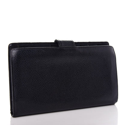 Chanel Caviar Timeless CC French Wallet Black 3 of 10