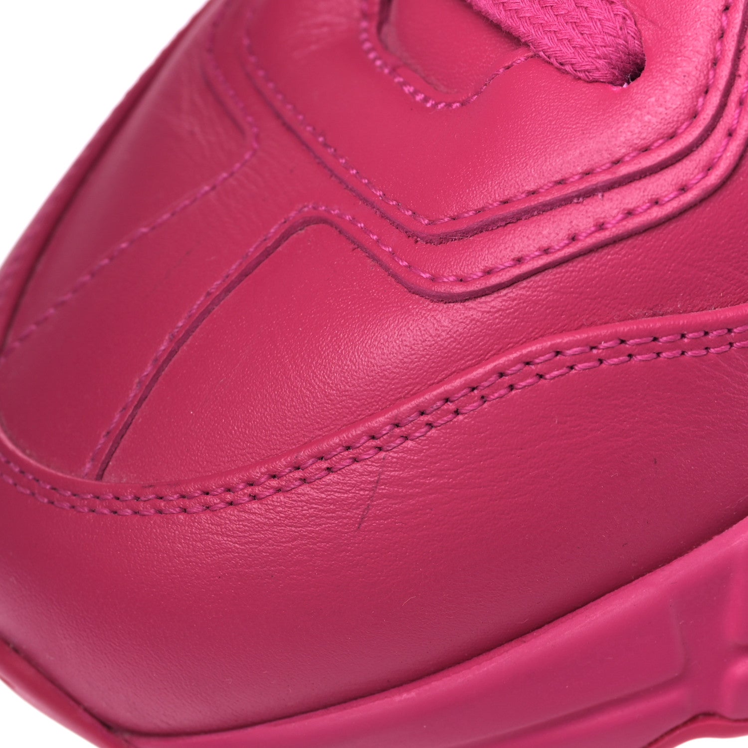 Gucci Calfskin Logo Womens Rhyton Sneakers 39 Box Pink 9 of 9