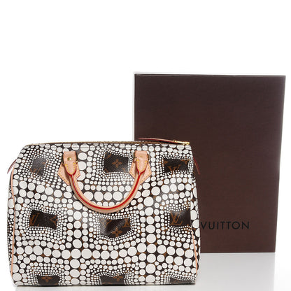 Louis Vuitton Monogram Kusama Town Speedy 30 White 5 of 8