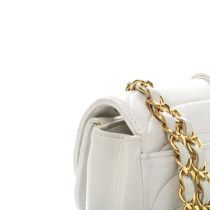 Chanel Lambskin Horizontal Quilted Small Double Flap White 12 of 13