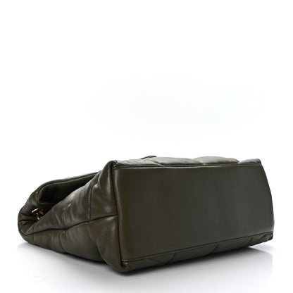 Saint Laurent Lambskin Quilted Medium Loulou Puffer Monogram Chain Satchel Seaweed 4 of 9