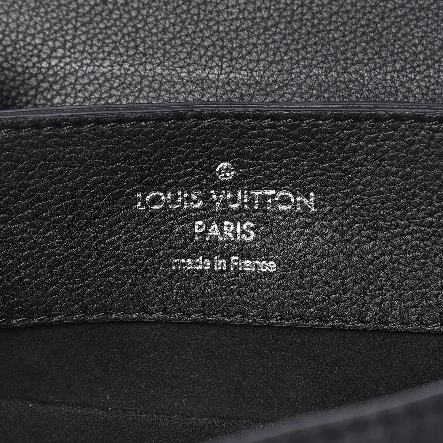 Calfskin Lockme Backpack Black