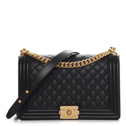 Chanel Caviar Quilted New Medium Boy Flap Black 1 of 10