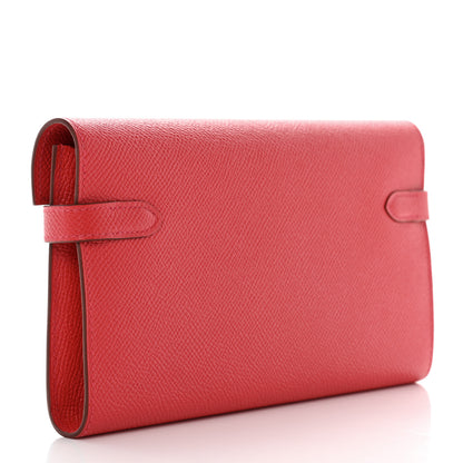 Hermes Epsom Kelly Longue Wallet Bougainvillea 3 of 8