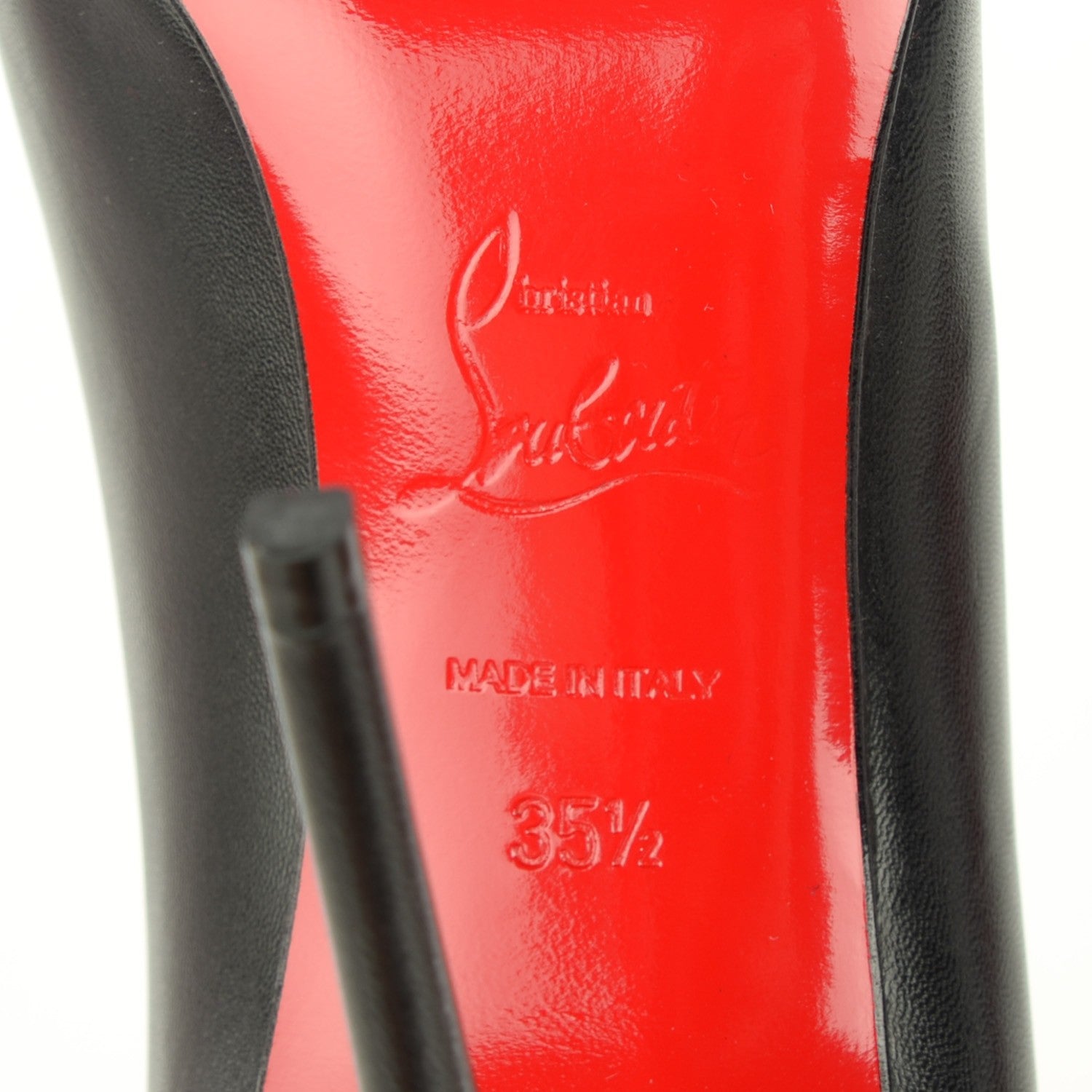 Christian Louboutin Kid Pigalle Follies 100 Pumps 35.5 Black 6 of 7