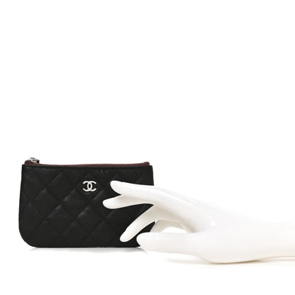 Chanel Caviar Quilted Small Cosmetic Case Black 2 of 8